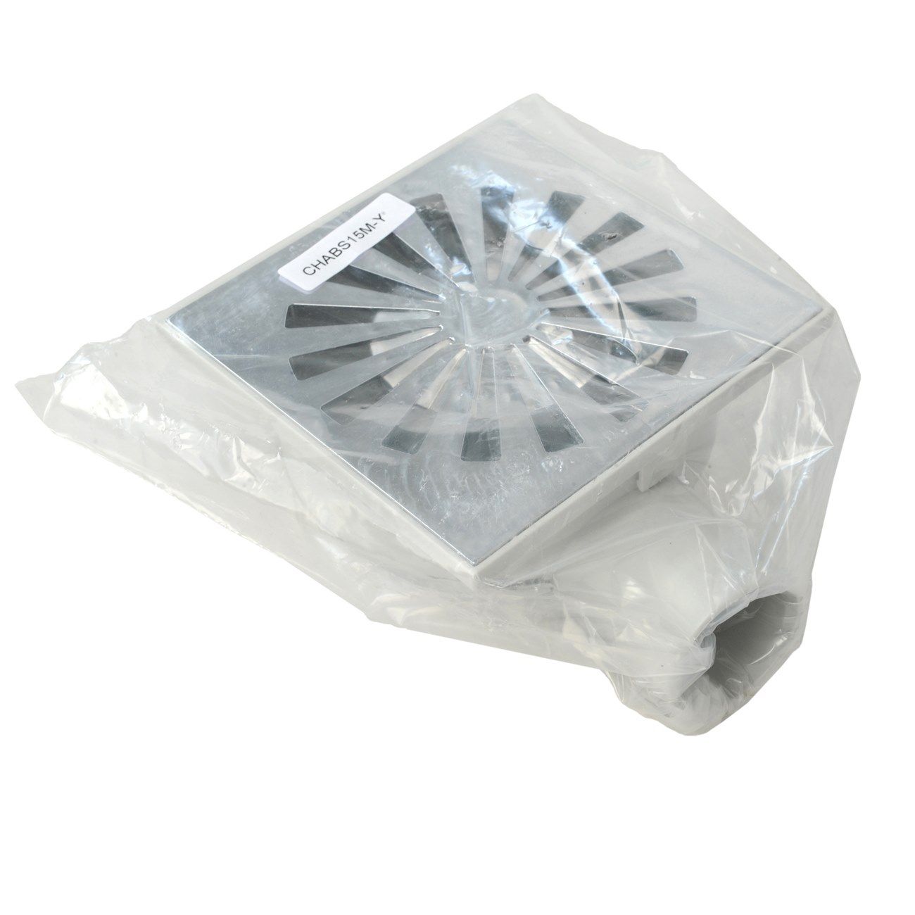 Крышка люка из АБС-пластика с хромированной решеткой и поворотным горизонтальным выхлопом First Corporation First Plast ARCH-00044268 - Вид №2