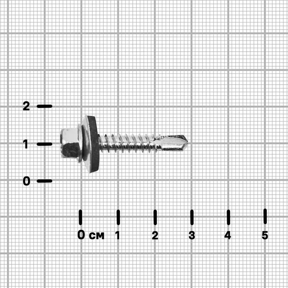 Саморезы кровельные по дереву Standers с пресс-шайбой оцинкованные 4.8x29 1 кг 89212996 STLM-2008089  - Вид №2