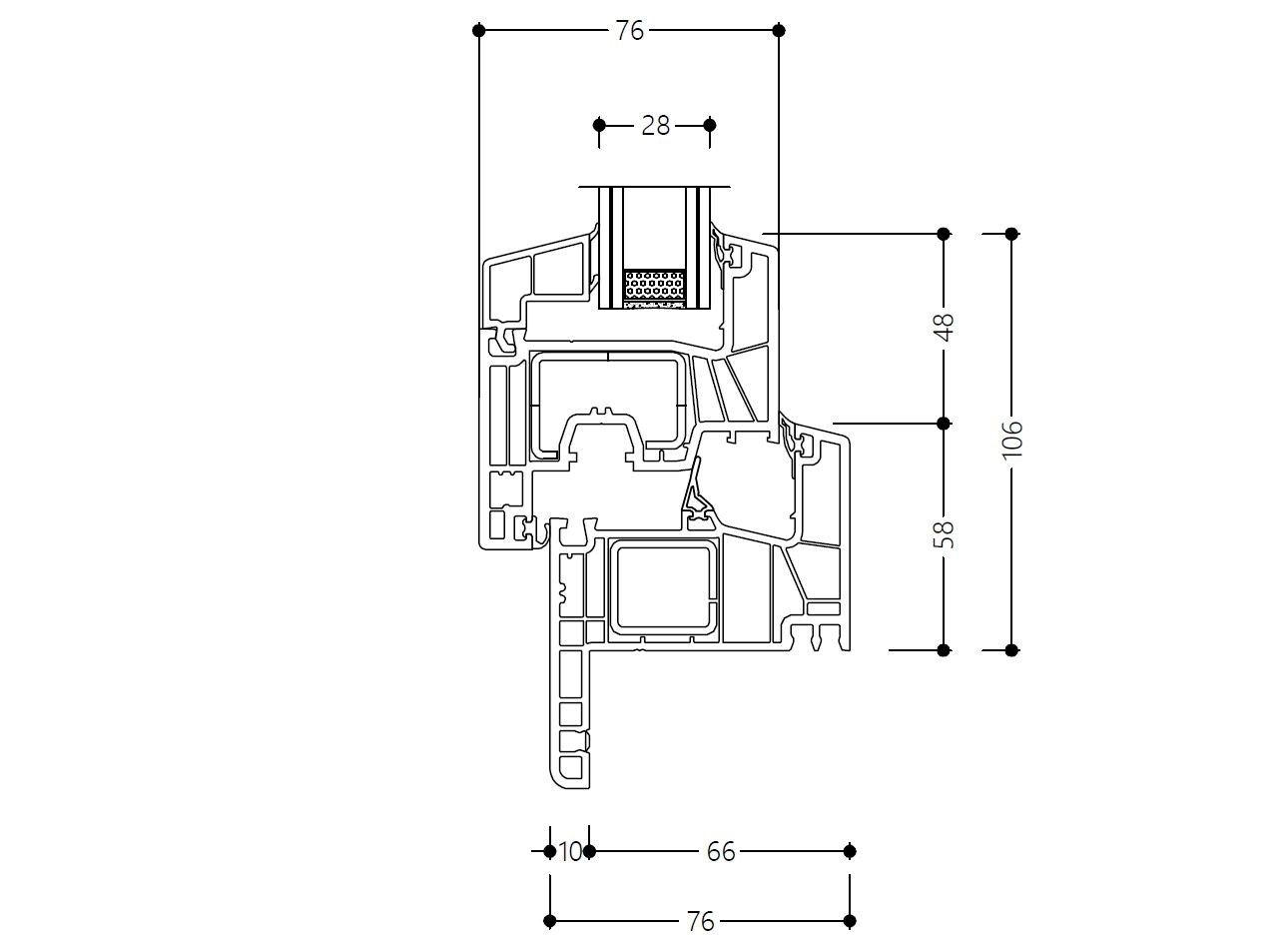 ПВХ распашная дверь-окно NURITH DOMUS ARCH-00037253 - Вид №3