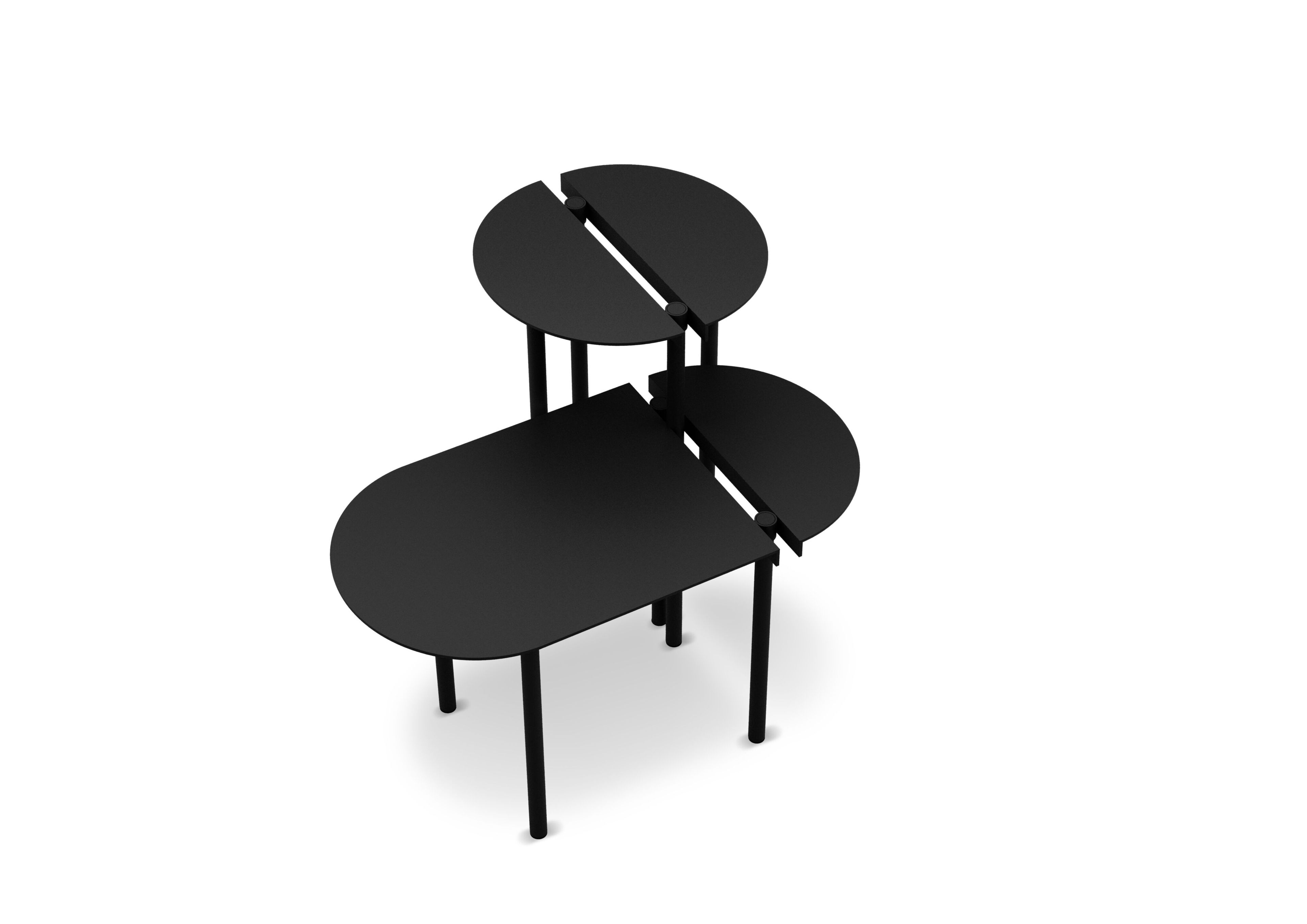 Металлический овальный журнальный столик Adrenalina Orit ARCH-00072170 - Вид №4