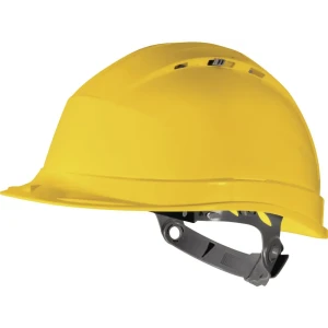 Каска защитная Delta Plus Quartz I желтая с вентиляцией