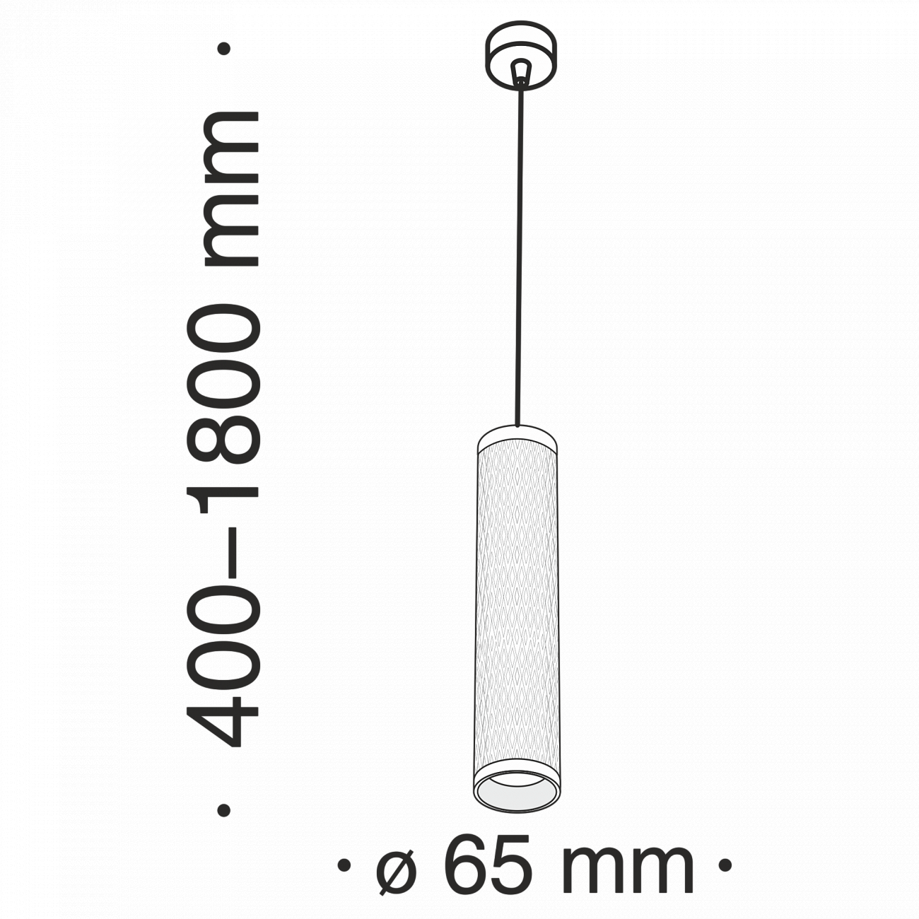 Светильник потолочный галогеновый с металлическим плафоном 180 см черный Shelby P038PL-01B TECHNICAL PENDANT 00-3957097 Черный  - Вид №2