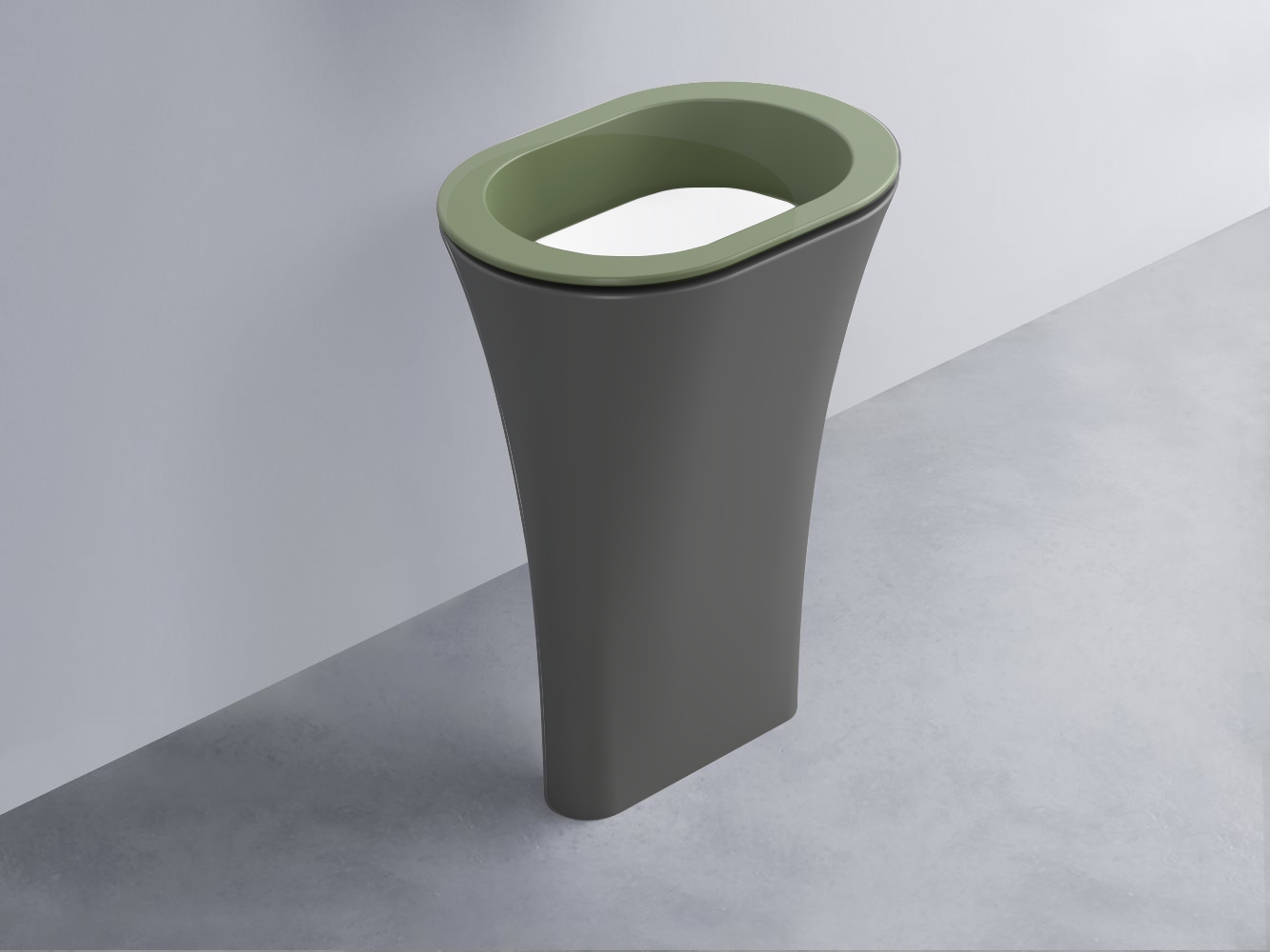 AMLA65-AG+AMPILO-BL+AMCOLO-CM Раковина Amedeo Ovale отдельностоящая cielo Enjoy + Amedeo Ceramica Cielo