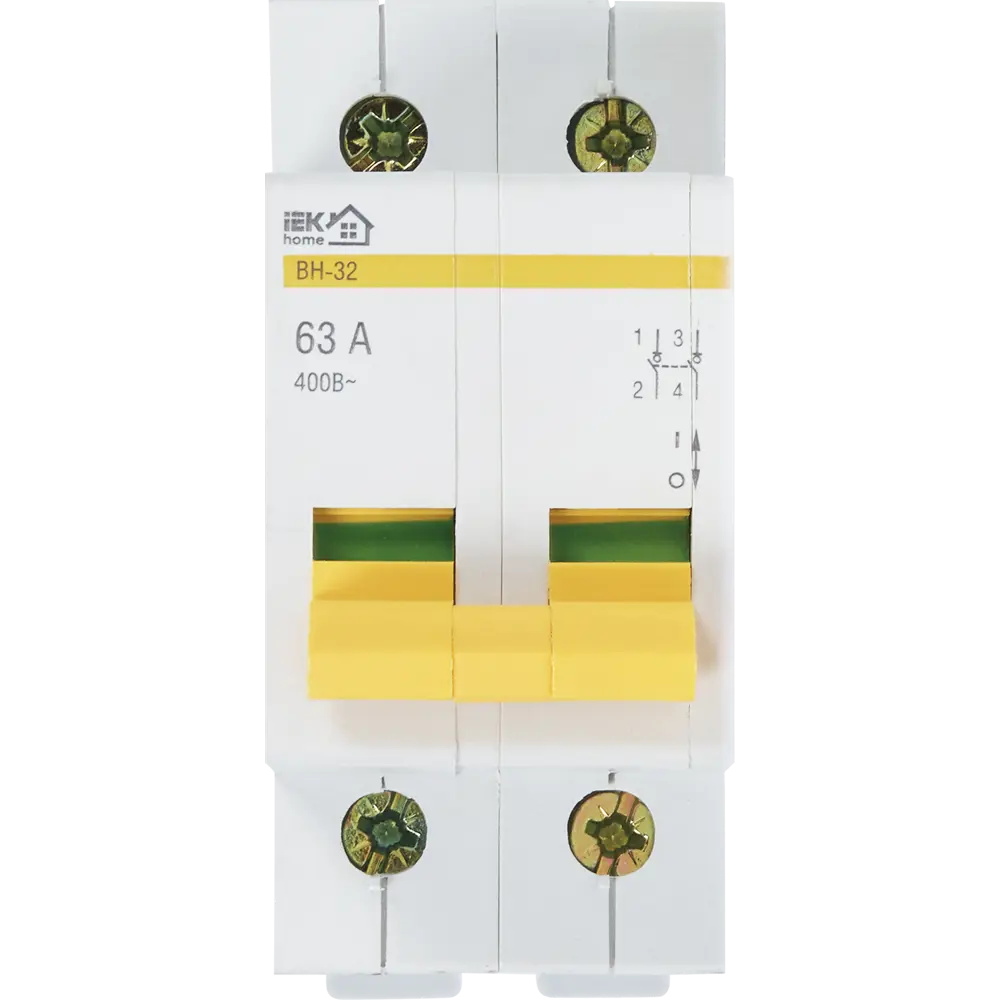 Выключатель нагрузки IEK ВН-32 двухполюсный 63А 12461728 STLM-0002192 - Вид №1