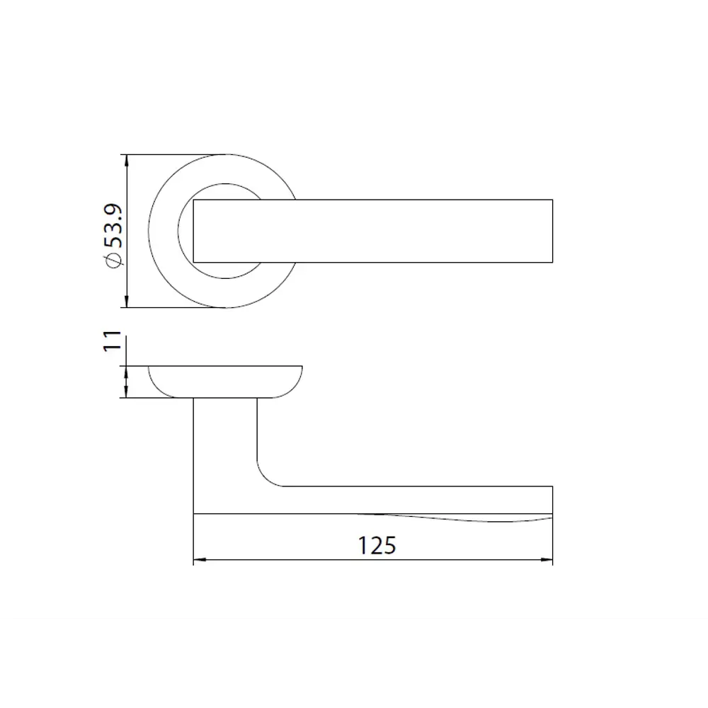 EDSON Дверные ручки EDS-11H-R1 в стильном никелевом исполнении 85168606 STLM-0059342 - Вид №4
