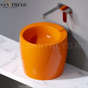 L101114 Накладная раковина на столешницу  круглая A. e T. Italia TOTEM