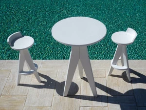 Myyour Круглый высокий стол из Poleasy® Oxford