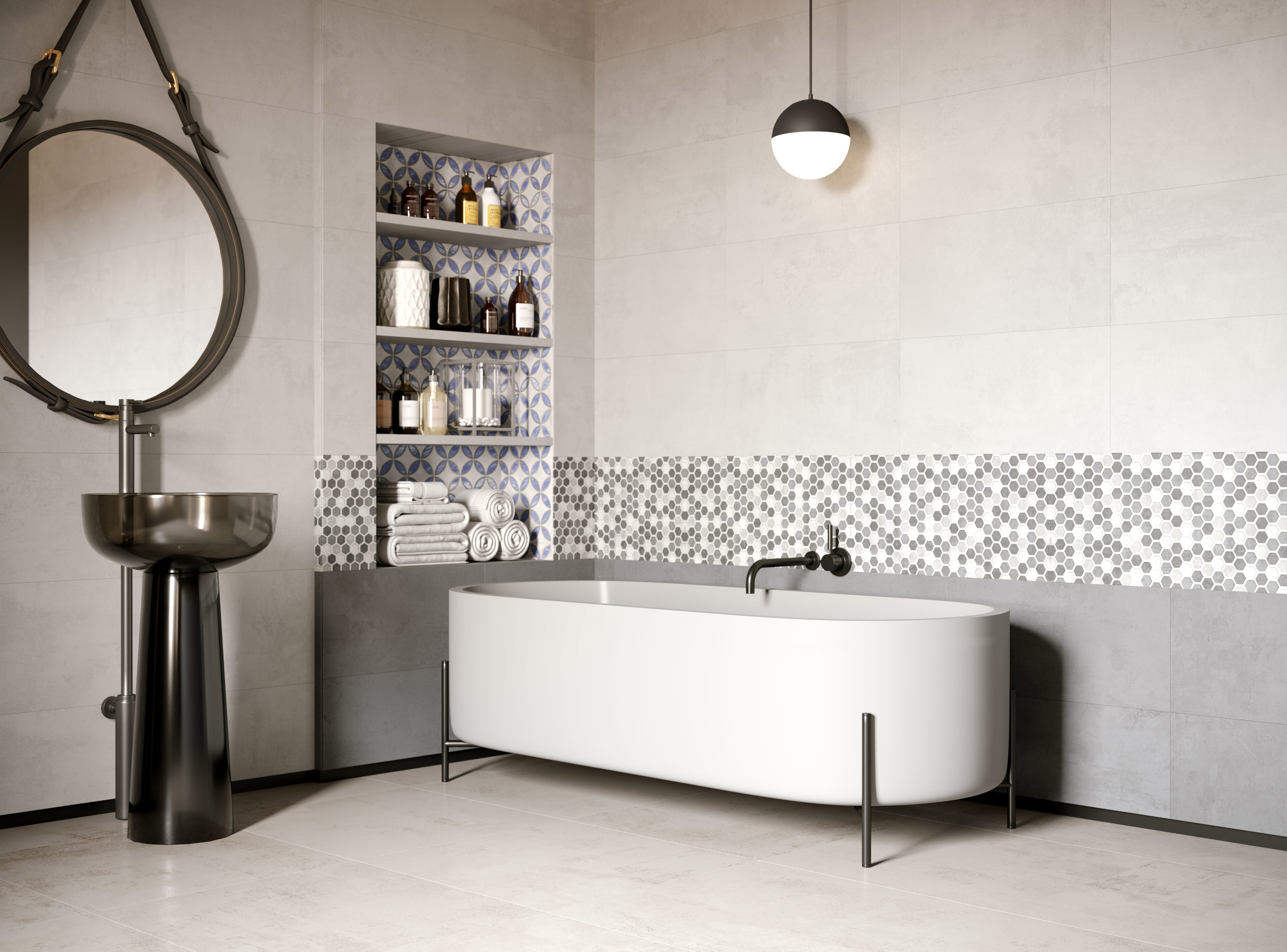 AXIMA Невада D1 - керамическая вставка со звездочками 30x60 см 84133818 STLM-0046620 - Вид №3