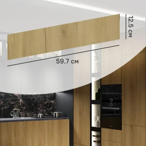 Фасад кухонного шкафа Верея 59.7x12,5 см KONSENSA ЛДСП цвет дуб гудзон золотой