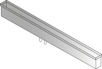 DOMUSOMNIA Встраиваемый кухонный канал EasyRack Kitchen STEP 2700, Цвет Серый KFS2700IX