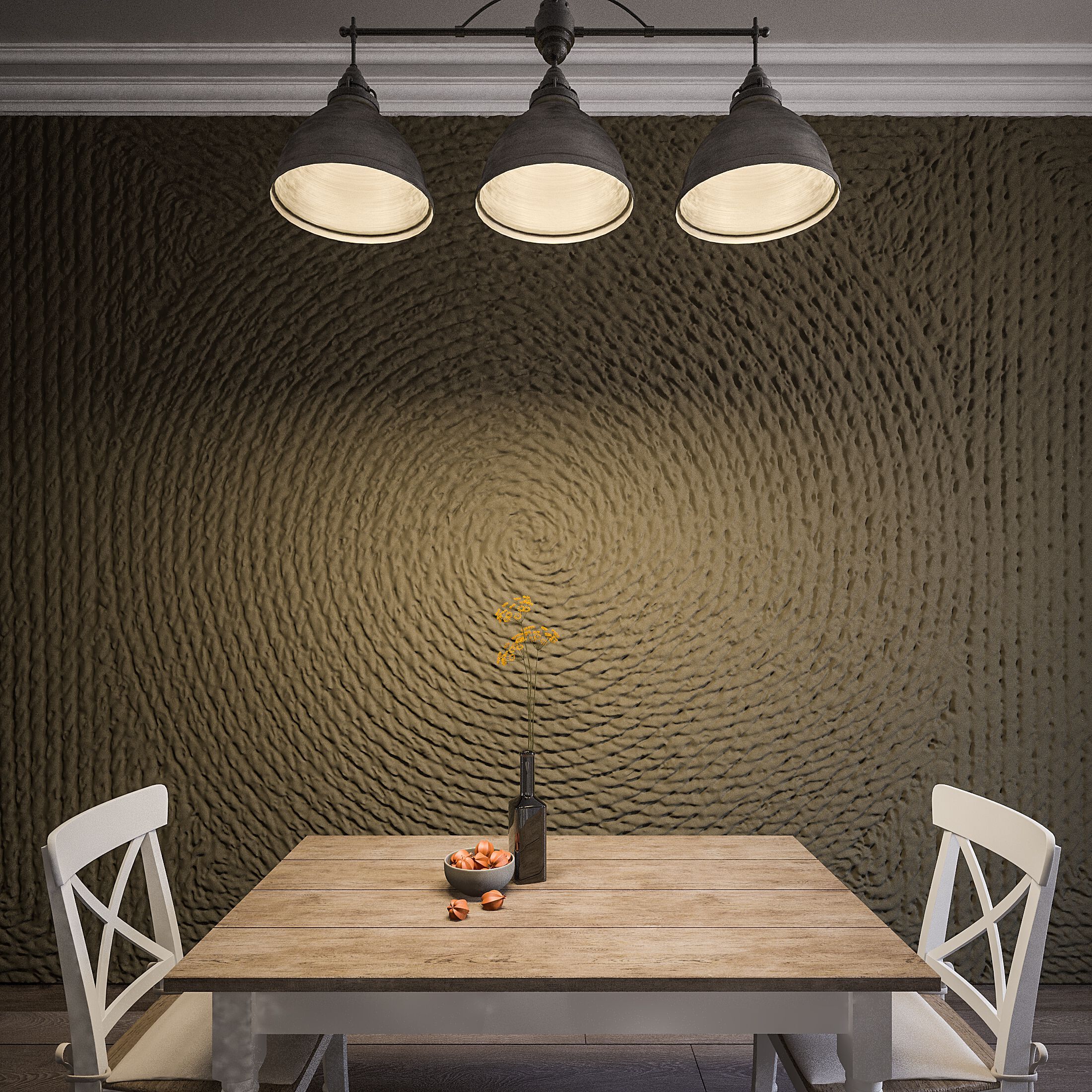 Трехмерная декоративная гипсовая панель WallDeco SPIRAL ARCH-00139141 - Вид №1