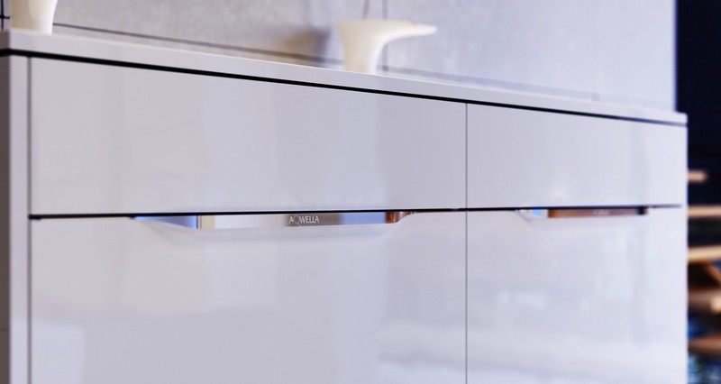 Malaga тумба под умывальник подвесная левая, цвет белый Mal.01.09/L AQWELLA MAL0904DL - Вид №1