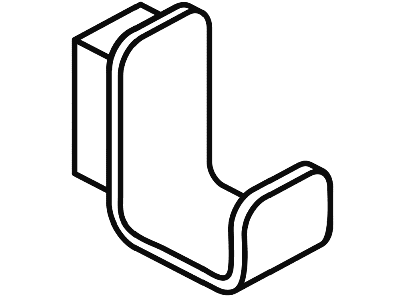 805.90.100 одиночный крючок HEWI System 111 | Edelstahl  - Вид №8