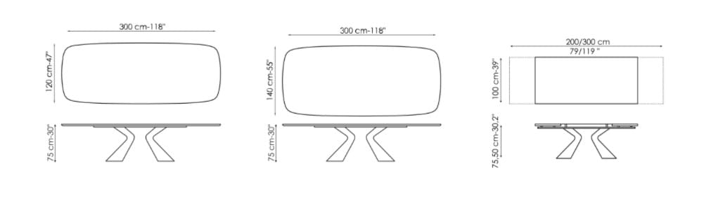 Прямоугольный стол BONALDO PRORA ARCH-00117201 - Вид №6