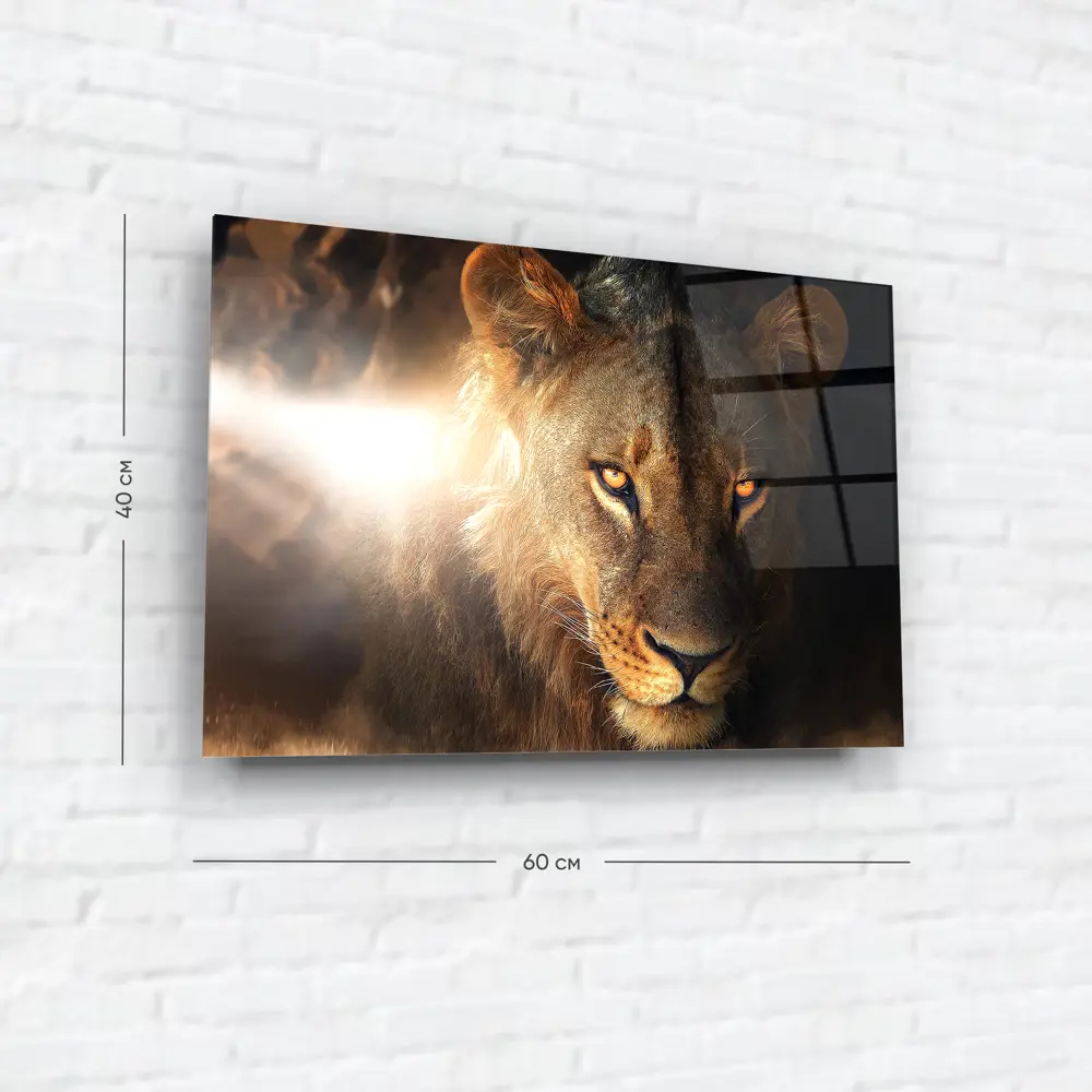 Картина на стекле Львица 40x60 см 85282951 STLM-2208873 ARTABOSKO  - Вид №5