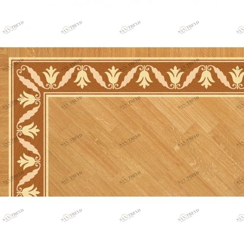 Художественный паркет Da Vinci Паркетный Бордюр 26-197 Орех Европейский (Грецкий) Селект (Гладкая) 1000х200 мм 26011197