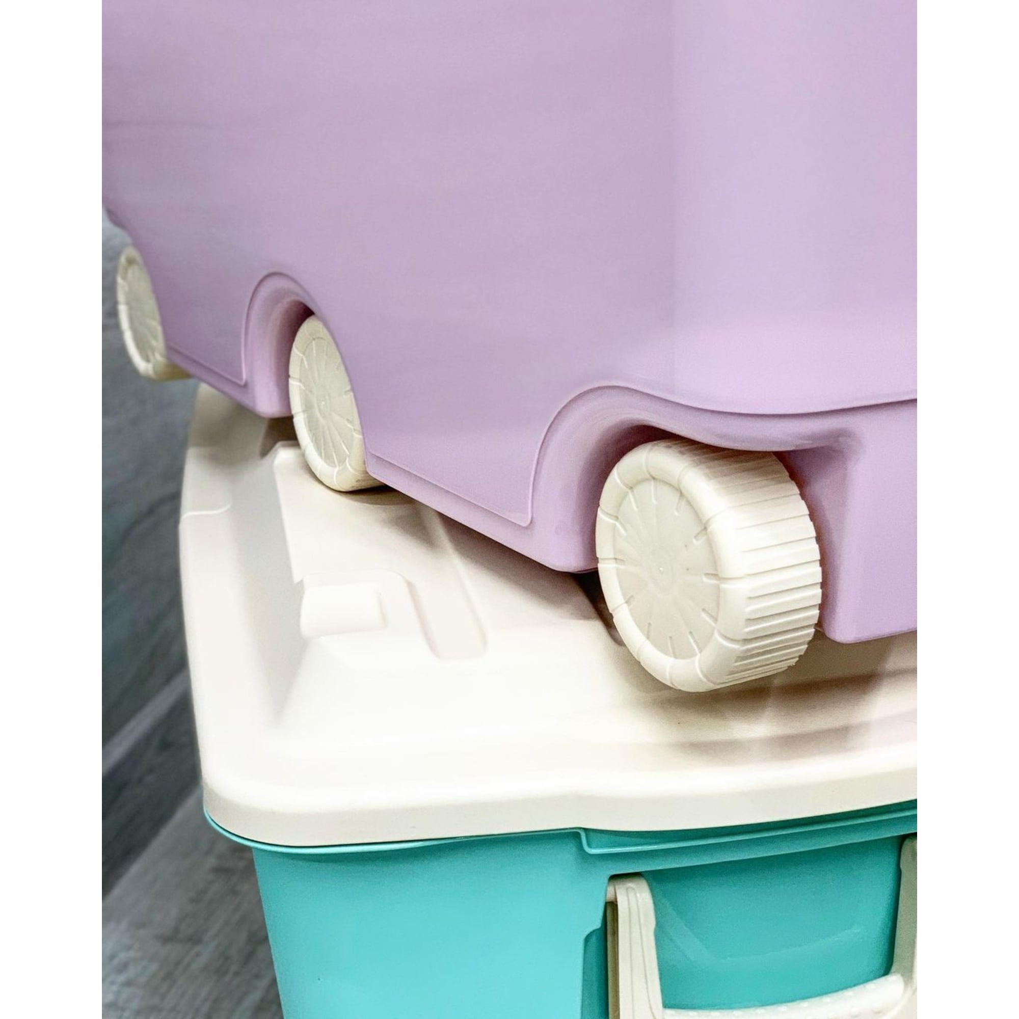 82472547 Ящик для игрушек 685х395х385 мм 66,5 л, цвет зелёный Пластишка Santreyd  - Вид №9