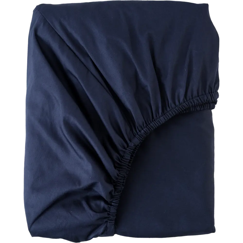 Простыня Mona Liza Premium 200x180 см сатин на резинке тёмно-синий 82493901 STLM-2116446 Santreyd 