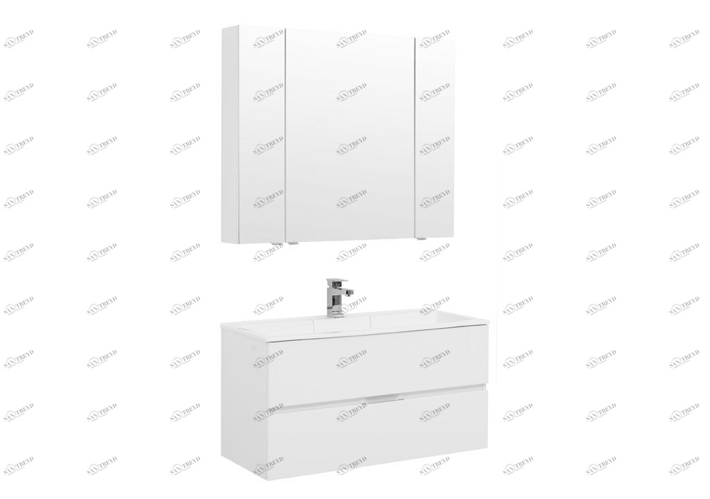 Мебель для ванной Aquanet Алвита 100 белый 00237360