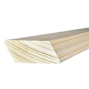 Брусок скошенный сращенный 28x70x3000 мм хвоя сорт Экстра без сучков