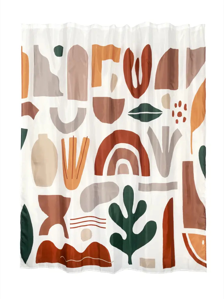 Штора для ванной Zenfort Мехико - геометрический дизайн 180x200 см 89370068