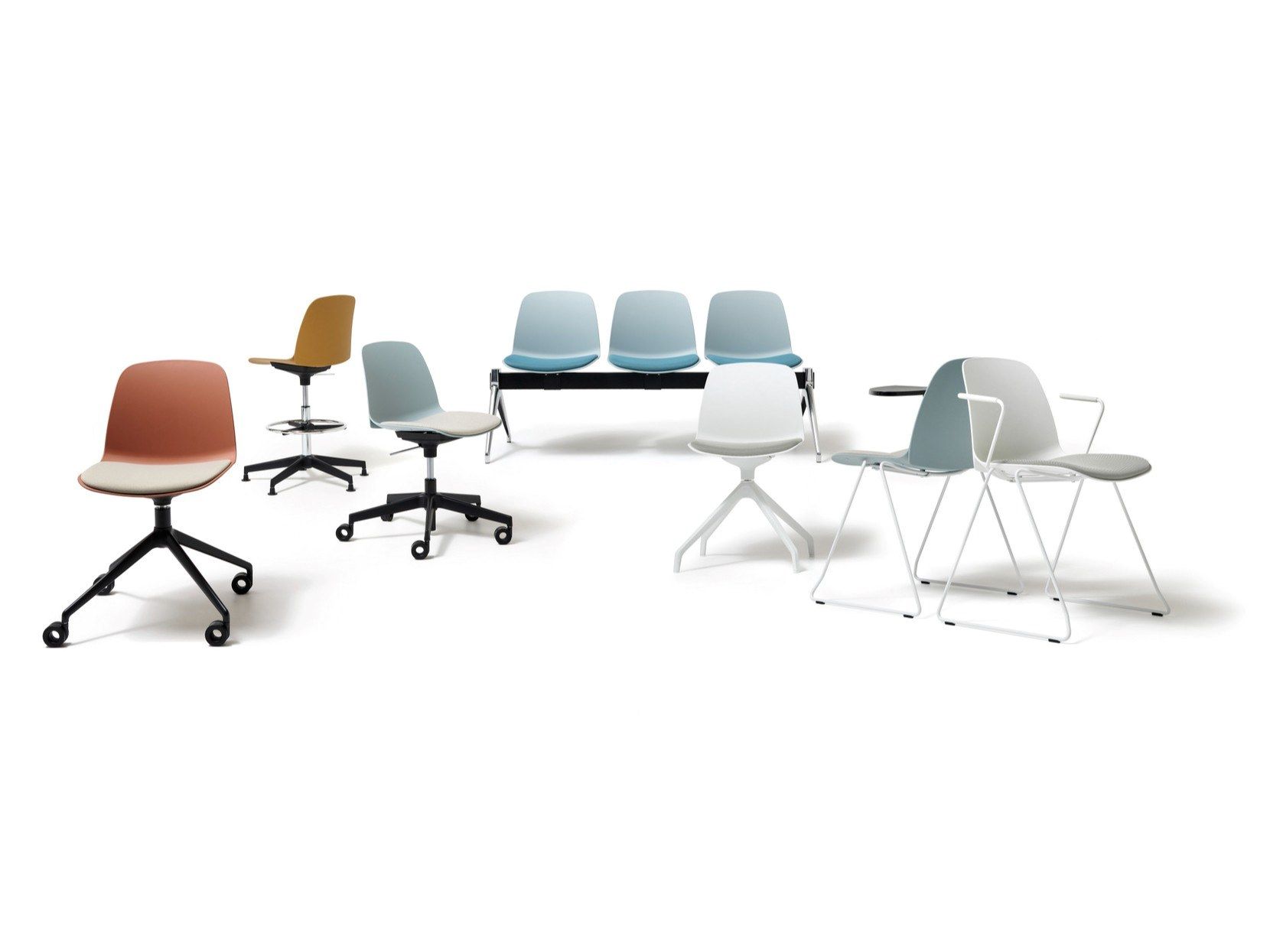 Офисное кресло из полипропилена с колесами на насесте Diemme Kire ARCH-00057690