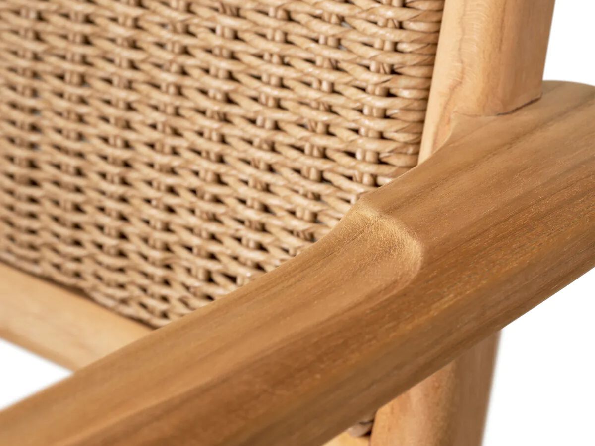 Стул для сада из тикового дерева с подлокотниками Eichholtz Pivetti ARCH-00096703 - Вид №3