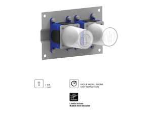 Встраиваемый корпус для смесителя для душа / гидроскопа