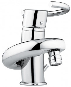 6604CR Смеситель Twist с донным клапаном для биде, цвет хром