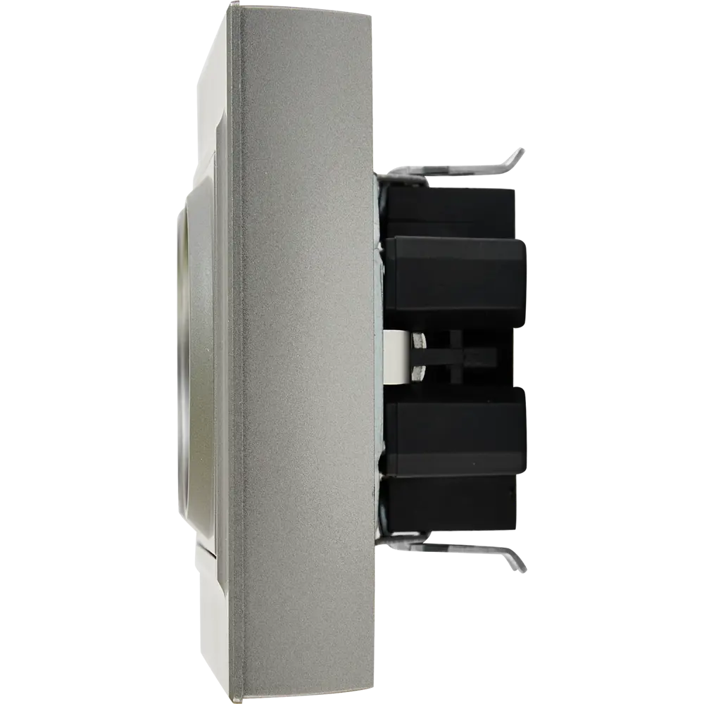 IEK Brite: Двойная розетка скрытого монтажа в стальном исполнении 87761622 STLM-1107911 - Вид №2