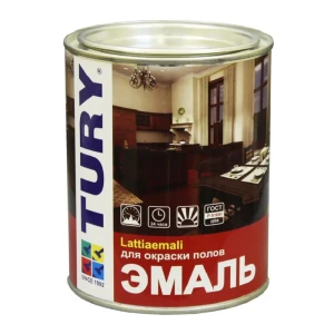 90361856 Эмаль для пола TURY 00002007252 0.9 кг цвет желтый STLM-0856191