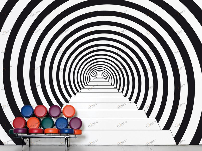 Moustache Оптические бумажные обои на флизелиновой основе Domestic sun-id-1506001