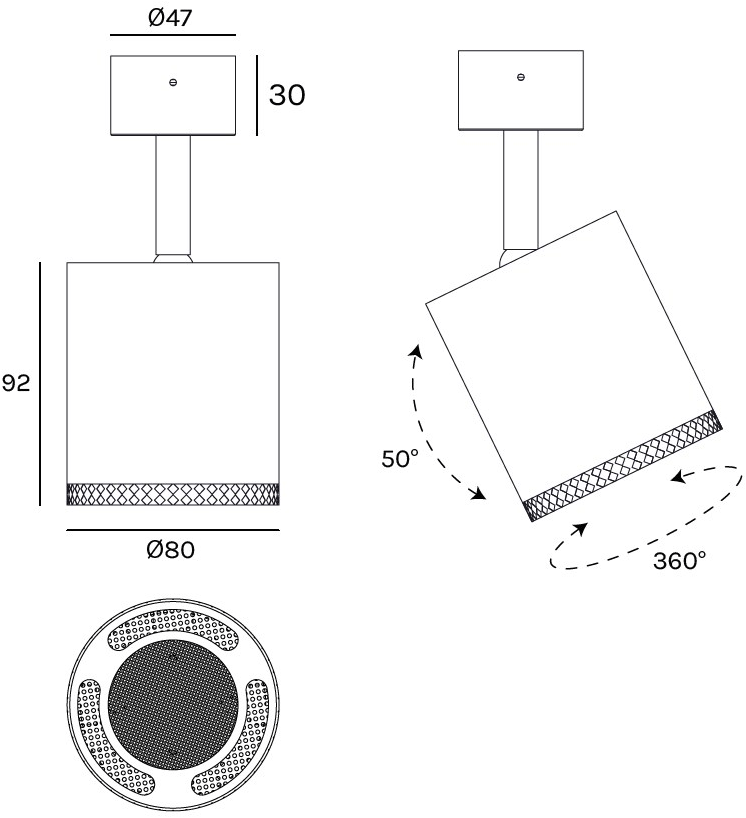 Olev Регулируемый светодиодный потолочный светильник Beam sun-id-1509355 - Вид №9