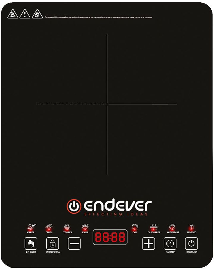 9955666 Плита компактная электрическая Endever Skyline IP-58 черный STDN-0119450