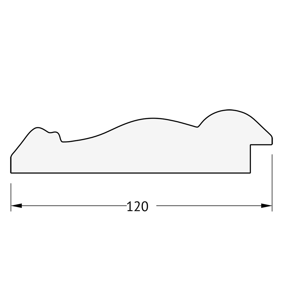 BY 3378 Зеркало с фацетом в багетной раме - состаренное дерево с орнаментом 120 mm EVOFORM Exclusive - Вид №4
