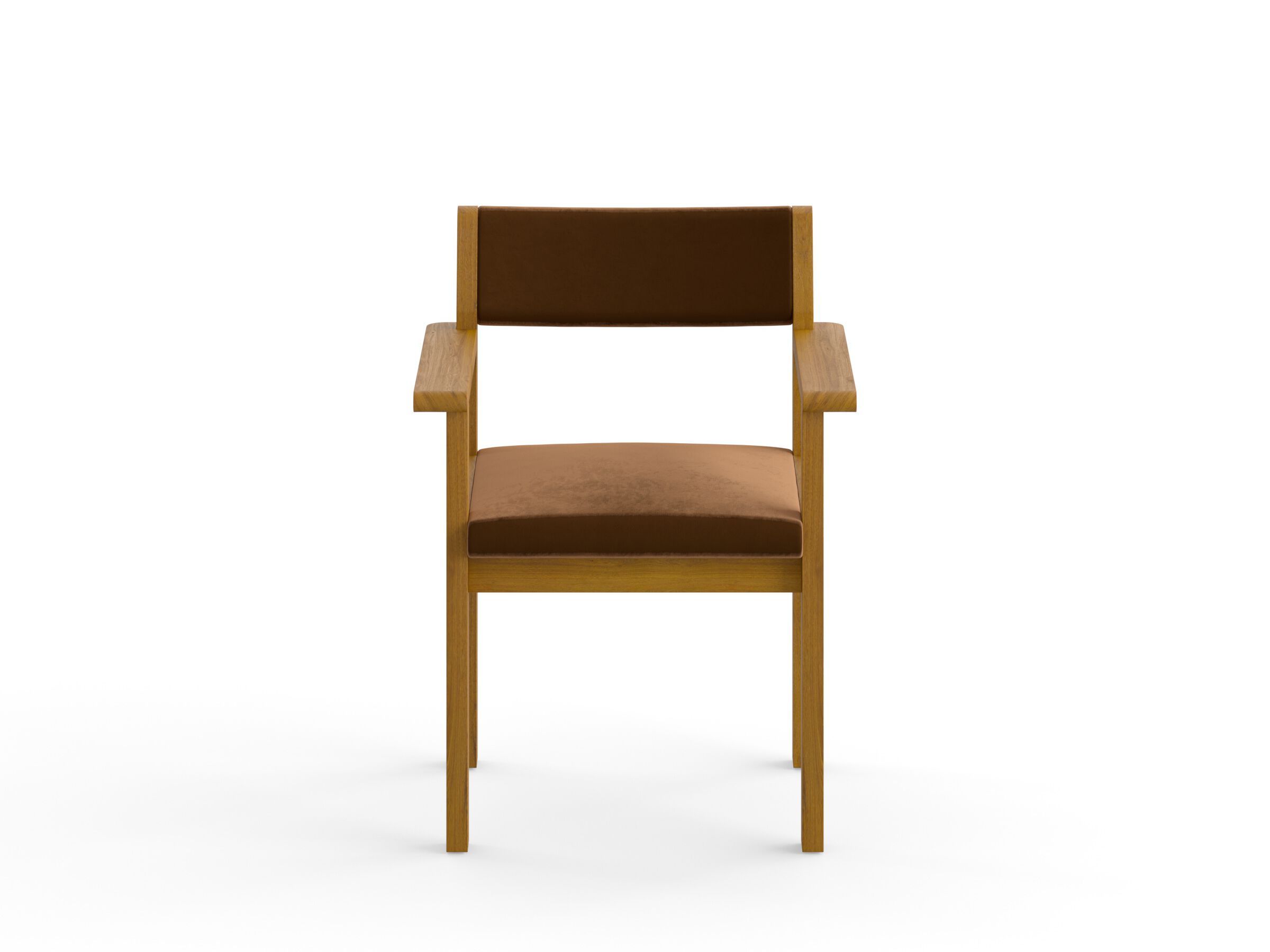 Мягкий стул из массива дерева с подлокотниками e15 ALDE ARCH-00041348 - Вид №1