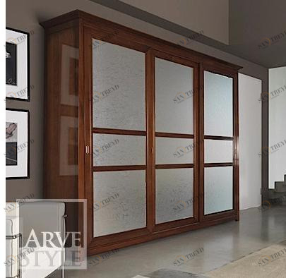 Arvestyle Шкаф из дерева и стекла с раздвижными дверцами Naima Sl-0536