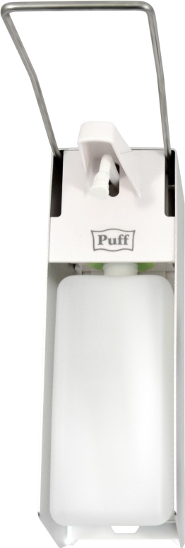 1402.164 Локтевой дозатор для жидкого мыла и дез растворов 1000 мл антивандальный 8191 PUFF  - Вид №6