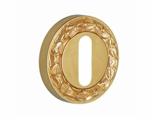 0BC065.000.43 Накладка с каплевидным вырезом капсульного типа Сатинированное старое золото 24К