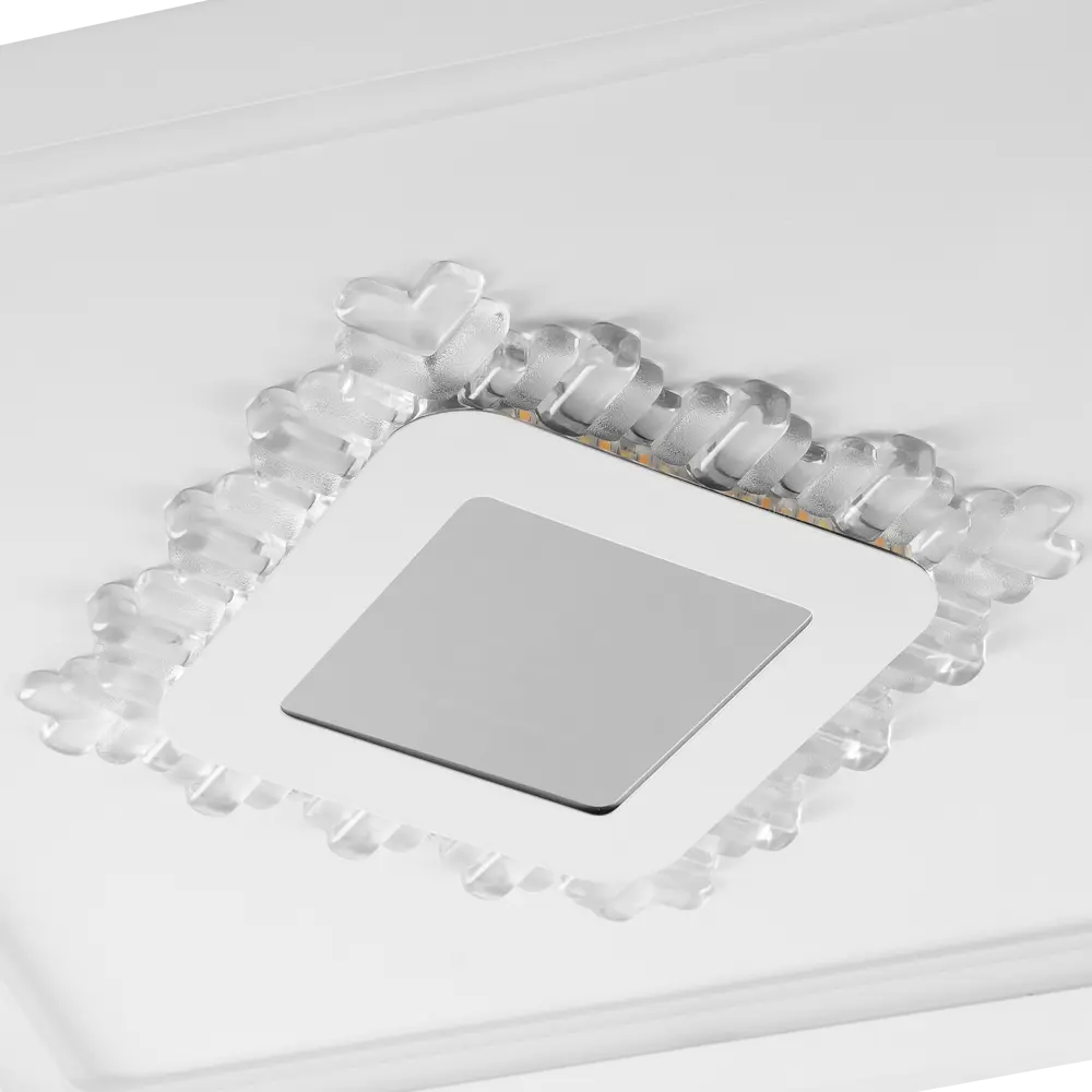 Люстра потолочная светодиодная диммируемая Ritter Crystal 3D 52367 3 с д/у 120 Вт 40 м² регулируемый белый свет цвет белый 84856782 STLM-2029706  - Вид №8