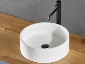 Круглый умывальник из смолы