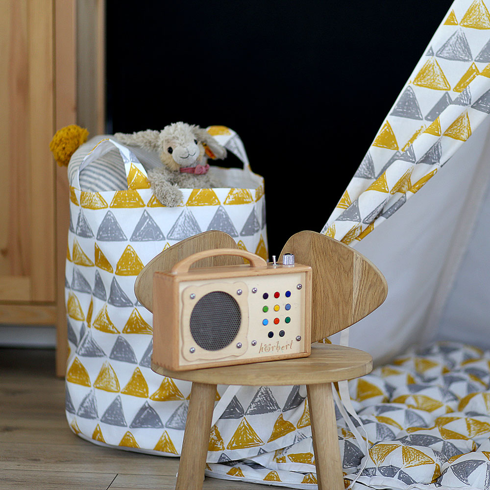 Тканевая корзина Triangles VAMVIGVAM TRIANGLES 281541 Желтый;серый Santreyd  - Вид №3