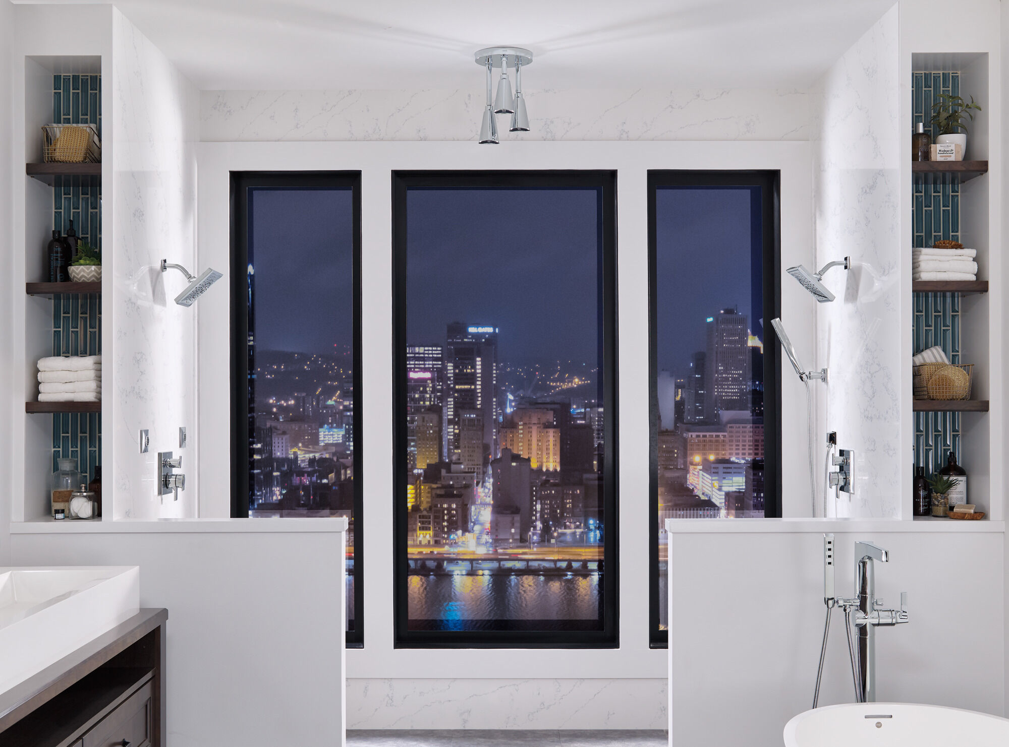 57140 H2Okinetic® Подвесная душевая лейка Raincan Delta Faucet Universal Showering Хром  - Вид №2