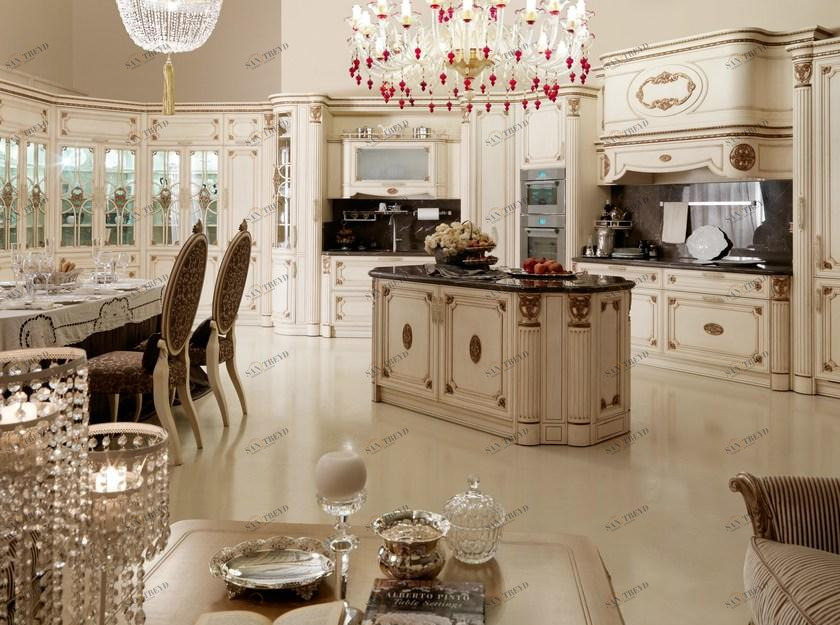 Martini Interiors Кухня из дерева с островом на заказ Sogno sun-id-1364329