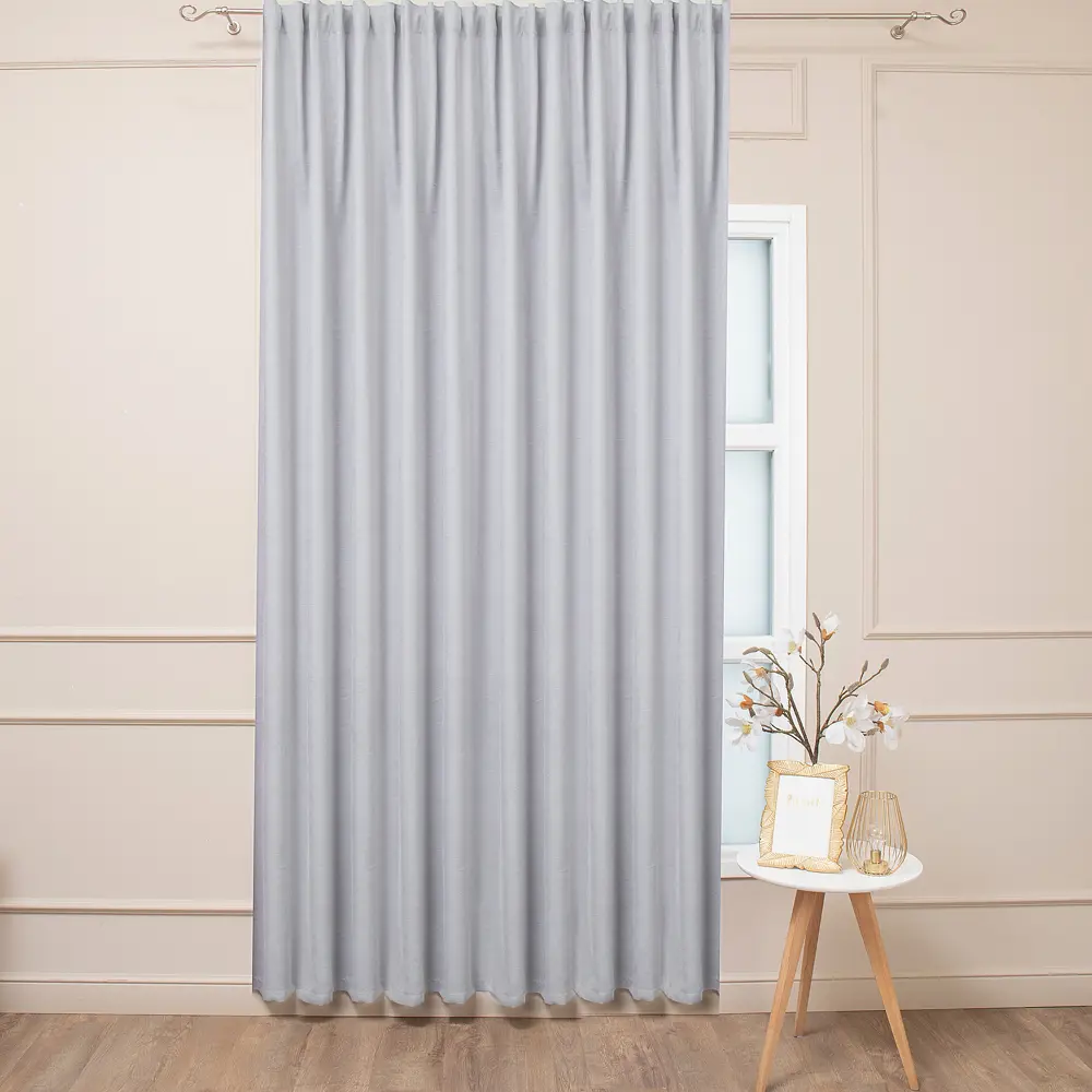 Штора Калифорния 200×280 см серый - неоклассика для спальни 89433193 AMORE MIO STLM-1583591