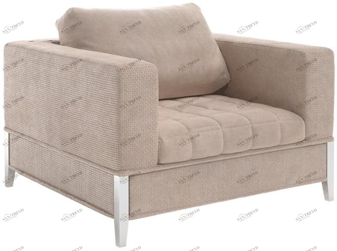 Capital Collection Бархатное кресло с подлокотниками Oyster sun-id-1481650