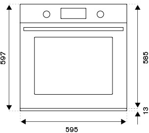 Bertazzoni Духовка с сенсорным экраном и тройным стеклом класс а ++ Modern sun-id-1515131 - Вид №4