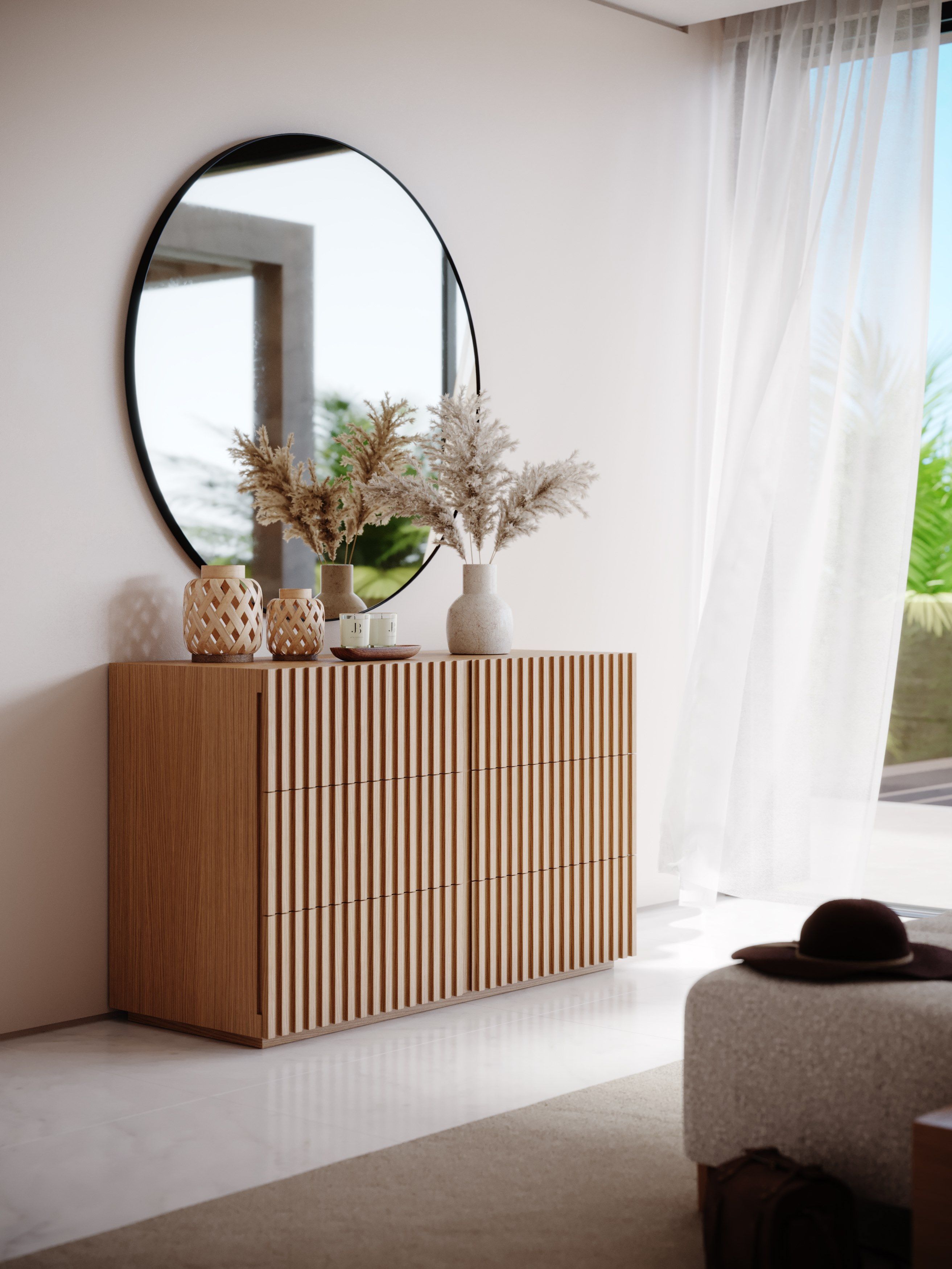 Круглый журнальный столик из грецкого ореха Stylish Club Olivier ARCH-00010287 - Вид №3