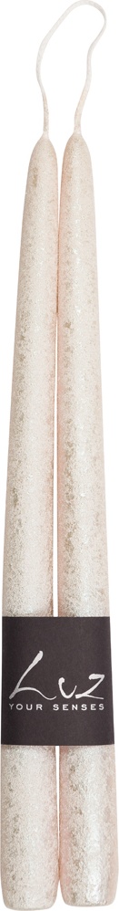10618543 Luz your senses Набор свечей Luz your senses "Рустик" 30см, 2 шт (жемчужный металлик) Парафин 