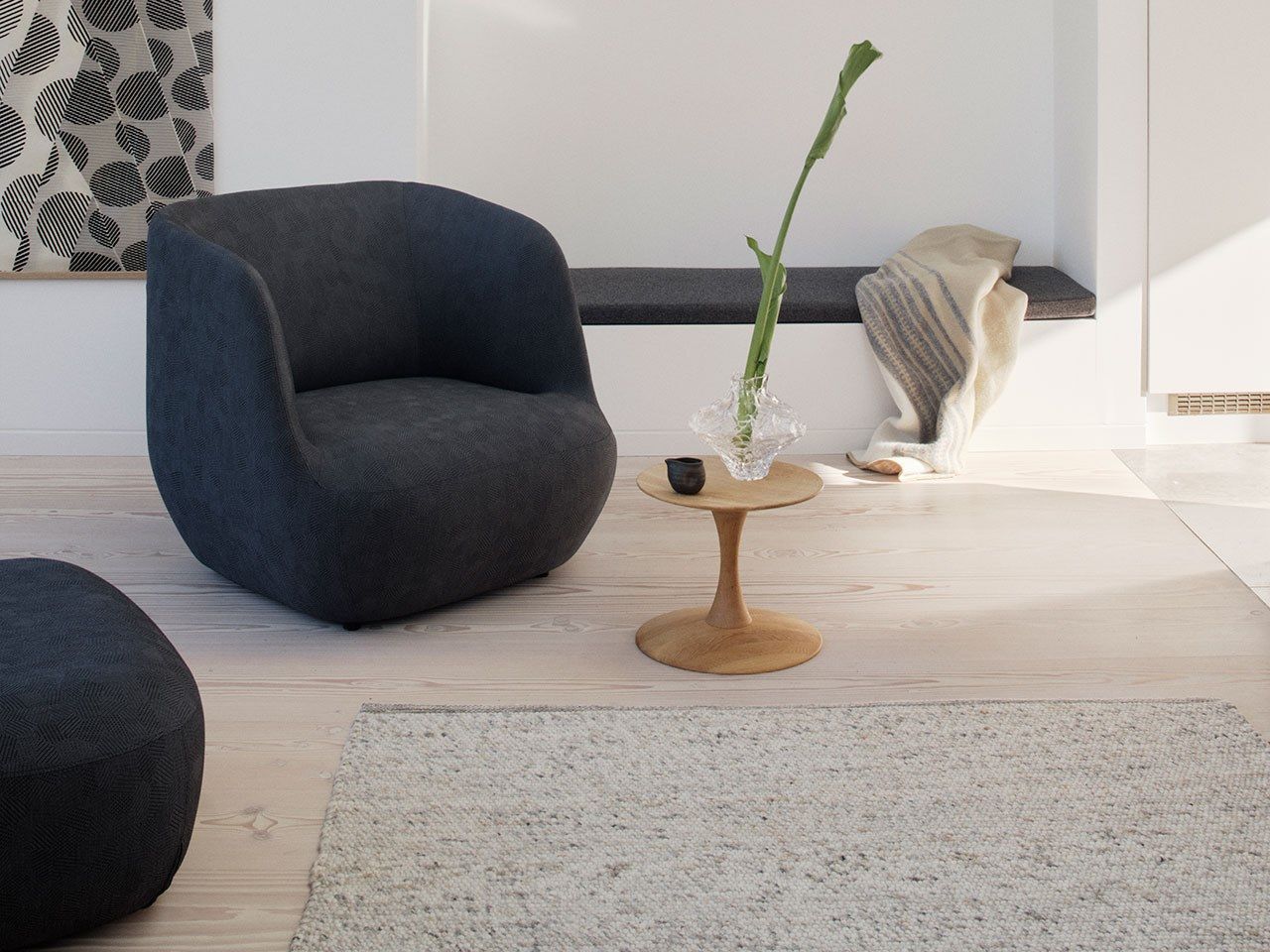 Тканевое кресло с подлокотниками SOFTLINE глина ARCH-00002065 - Вид №2